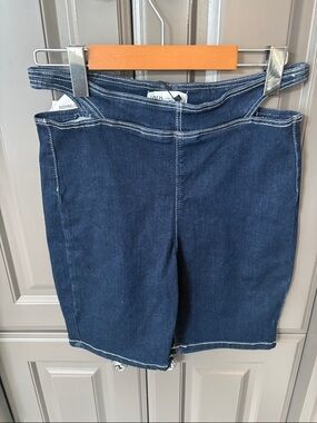 Zara Indigo Denim Pencil Skirt